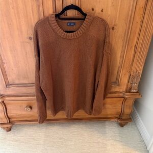 Gap Women's Oversized Brown Sweater
